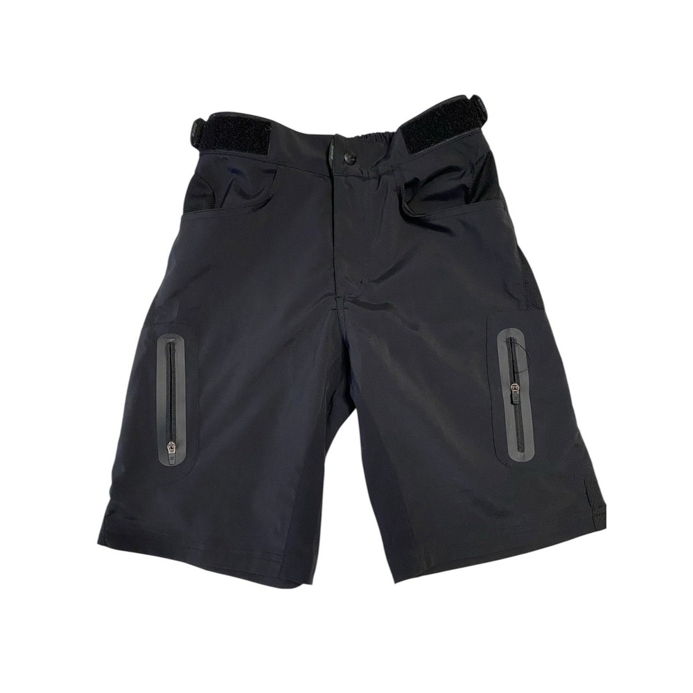 ZOIC Ether Jr. Mountain Bike Shorts Kids Large Black MTB Cycling Cargo Baggy